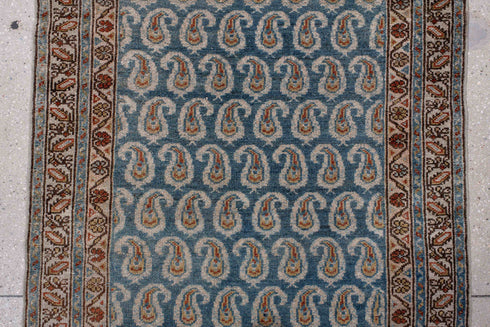 Antique Malayer Runner Rug (3' x 16')